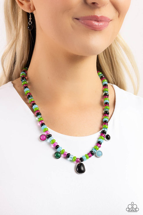 Paparazzi  Colorfully California - Black  Necklace