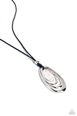Paparazzi  Hammered Hallmark - Blue  Necklace