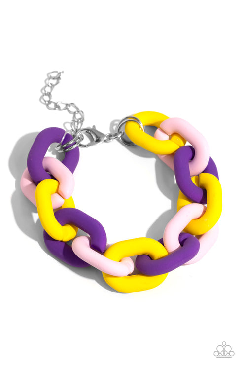 Paparazzi  Speed SMILE - Purple  Necklace/Paparazzi Go the Extra SMILE - Purple  Bracelet