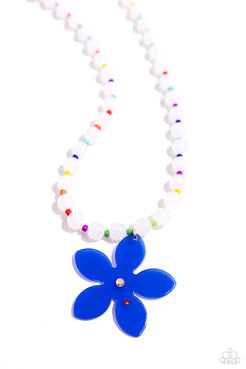 Paparazzi  Nostalgic Novelty - Blue  Necklace