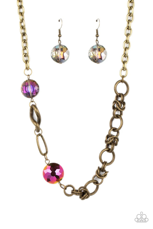 Paparazzi Celestially Celtic - Brass Necklace