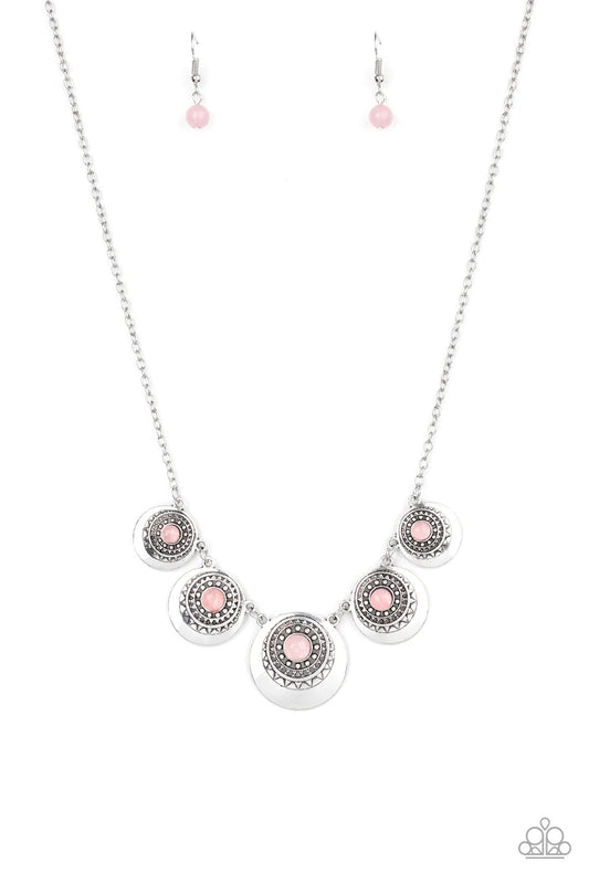 Paparazzi Solar Beam - Pink Necklace