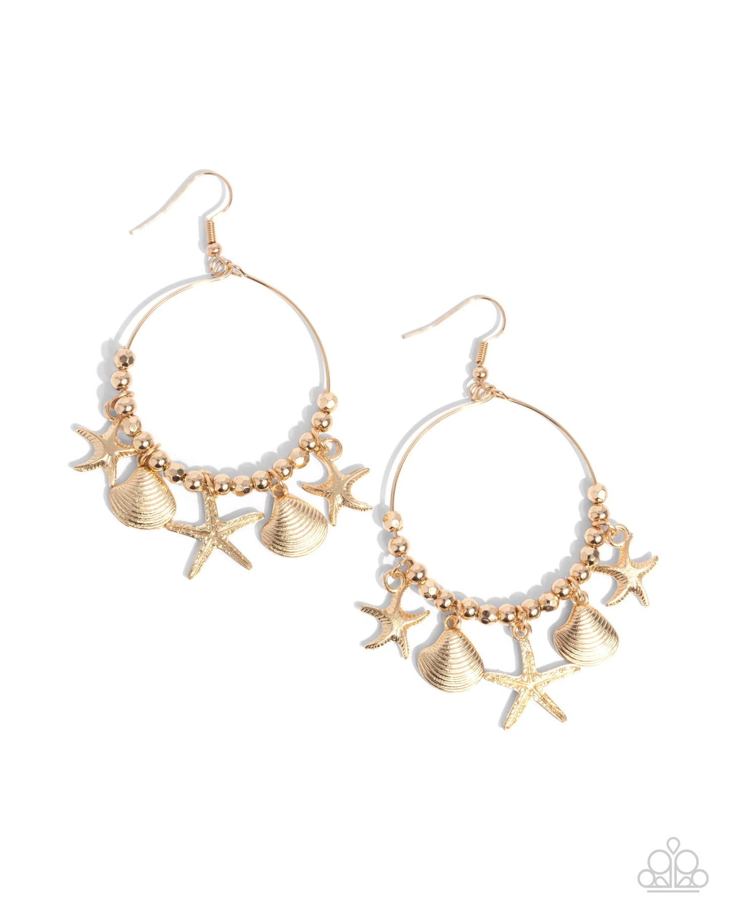 Paparazzi Coastal Conversation - Gold Earrings