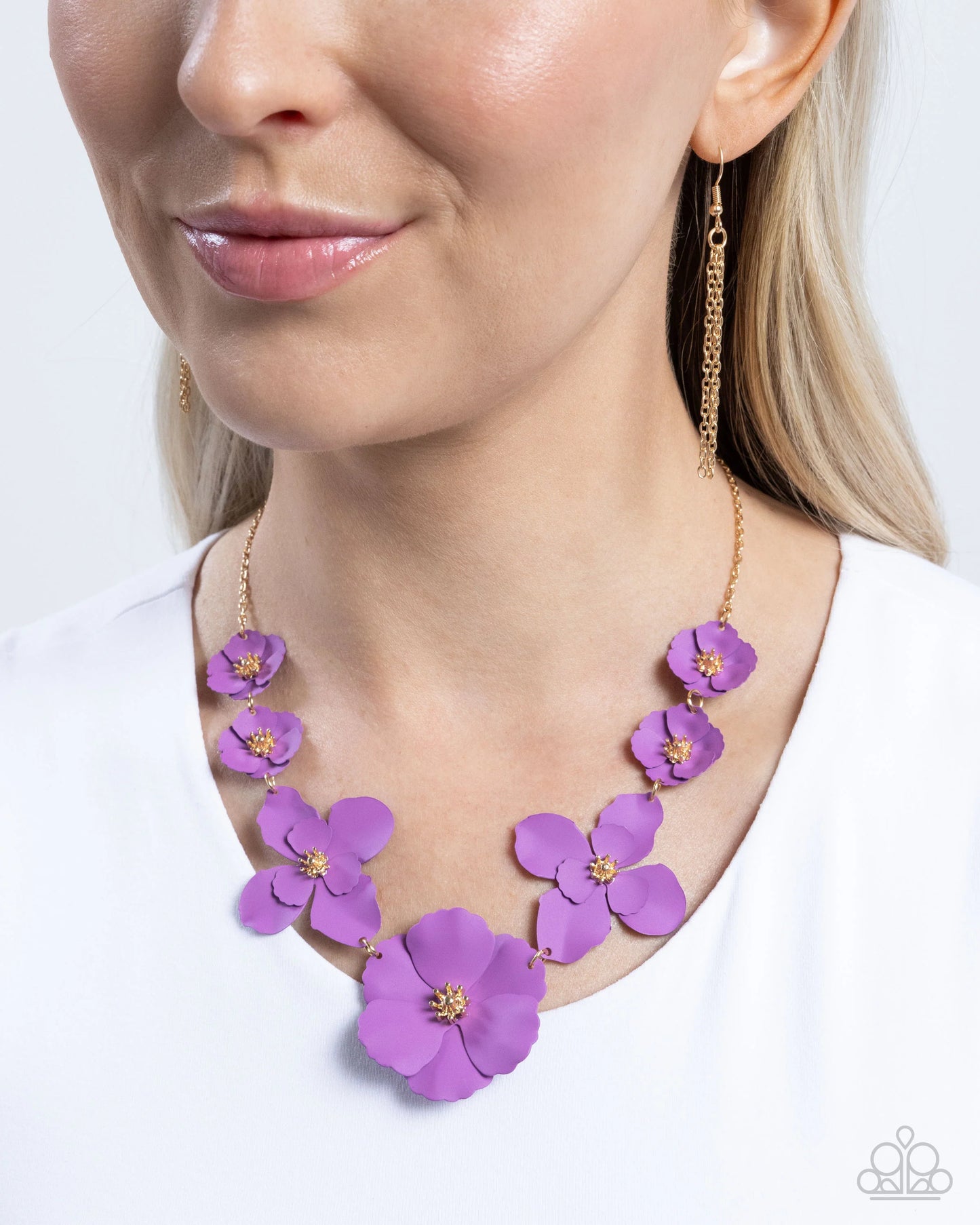 Paparazzi Arranged Aria - Purple Necklace