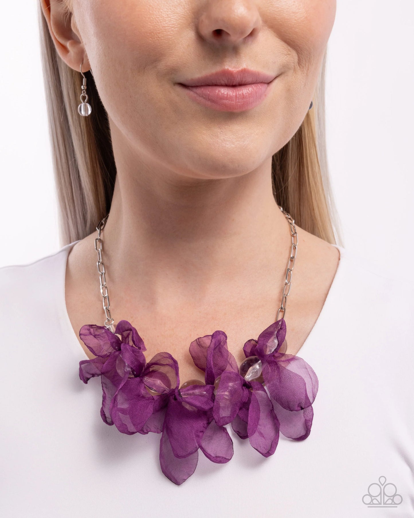 Paparazzi Fancy Fabric - Purple Necklace