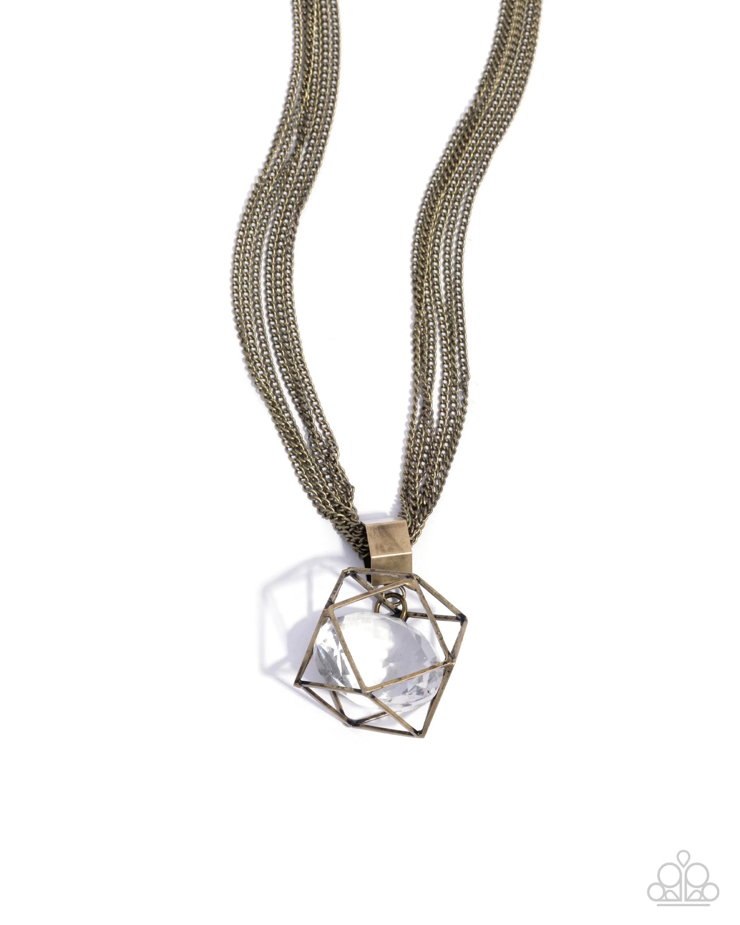 Paparazzi Eager Elegance - Brass Necklace