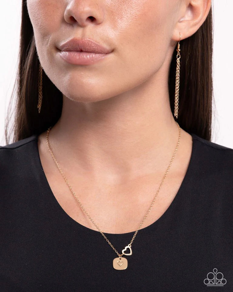 Paparazzi Necklace ~ When Can I See You Again? - Gold