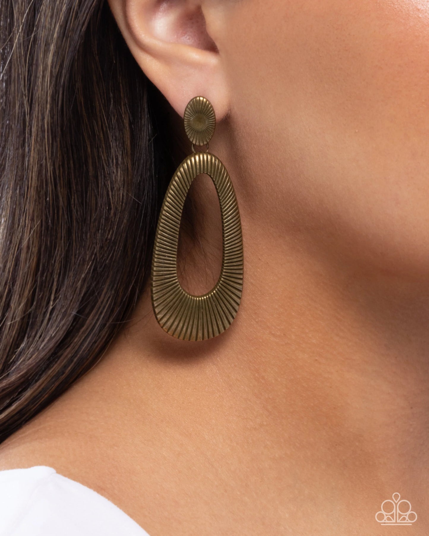 Paparazzi Princess Potential - Brass Post Earrings