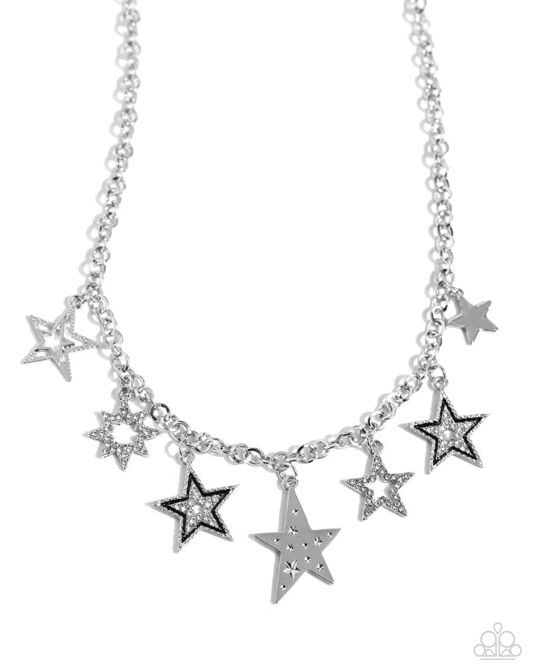 Paparazzi Necklace ~ Starstruck Sentiment - Black