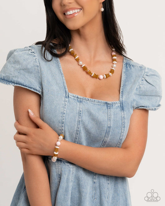 Necklace: "Porcelain Pizzazz - Pink" 
Bracelet: "Porcelain Pattern - Pink”