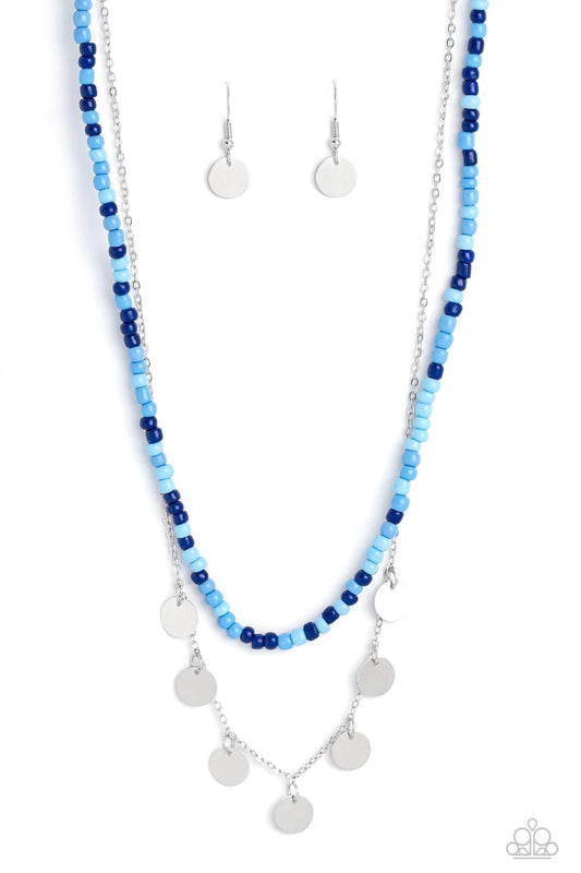 Comet Candy - Blue Necklace - Paparazzi Accessories