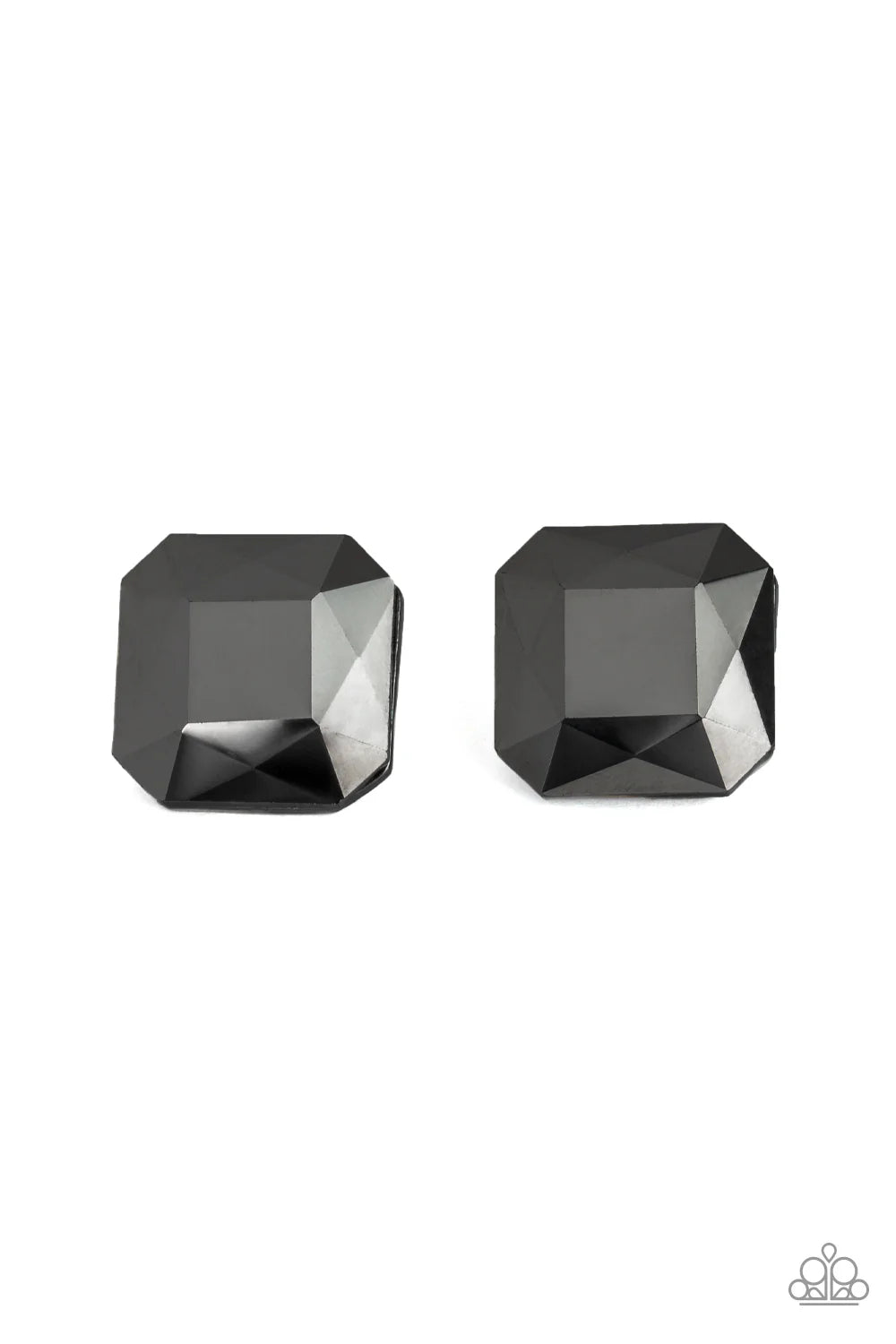 Paparazzi Show Glow - Black Post Earrings