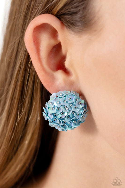 Paparazzi Corsage Character - Blue Post Earrings