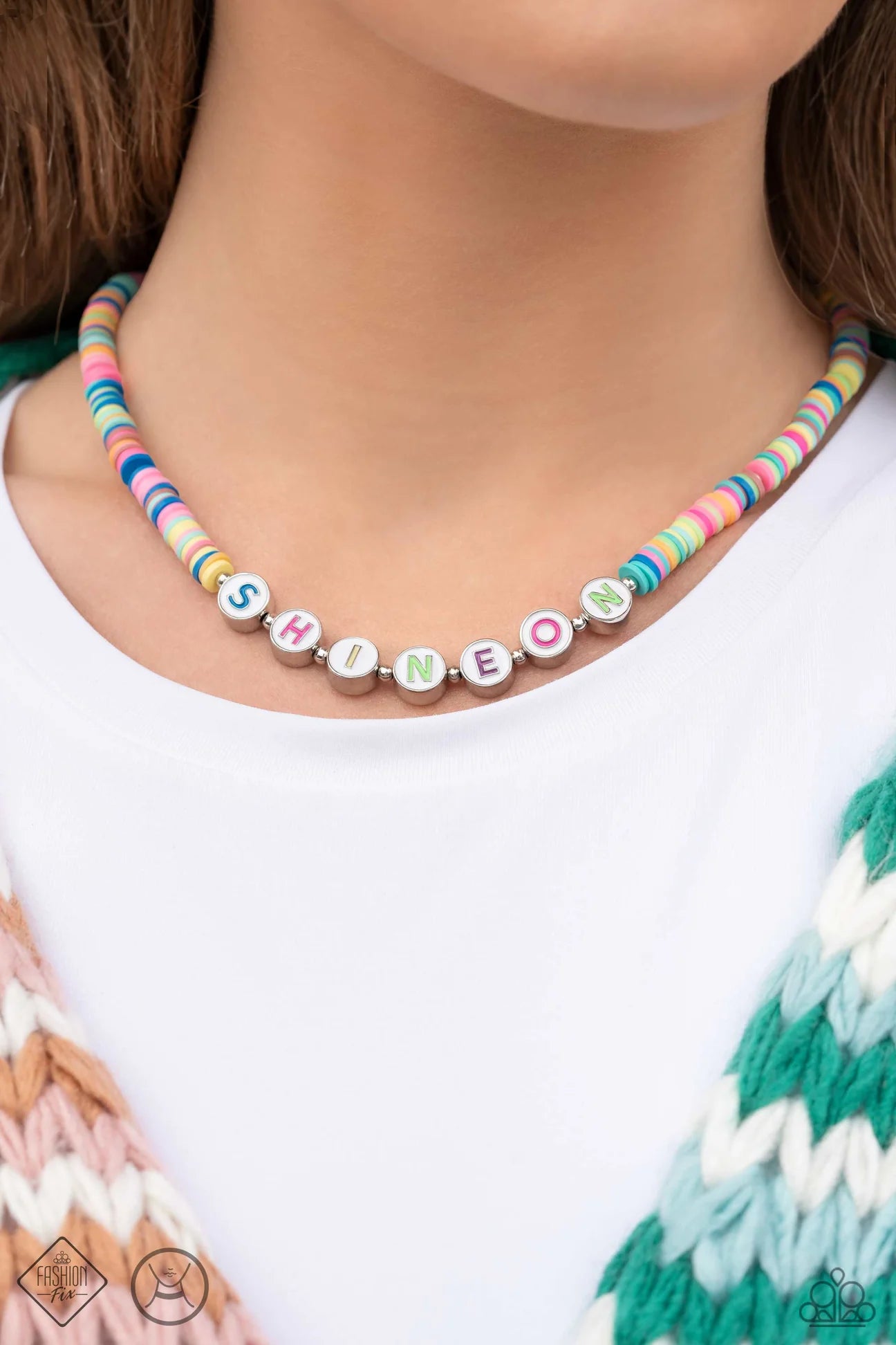 Paparazzi - Psychedelic Glow Multi Necklace
