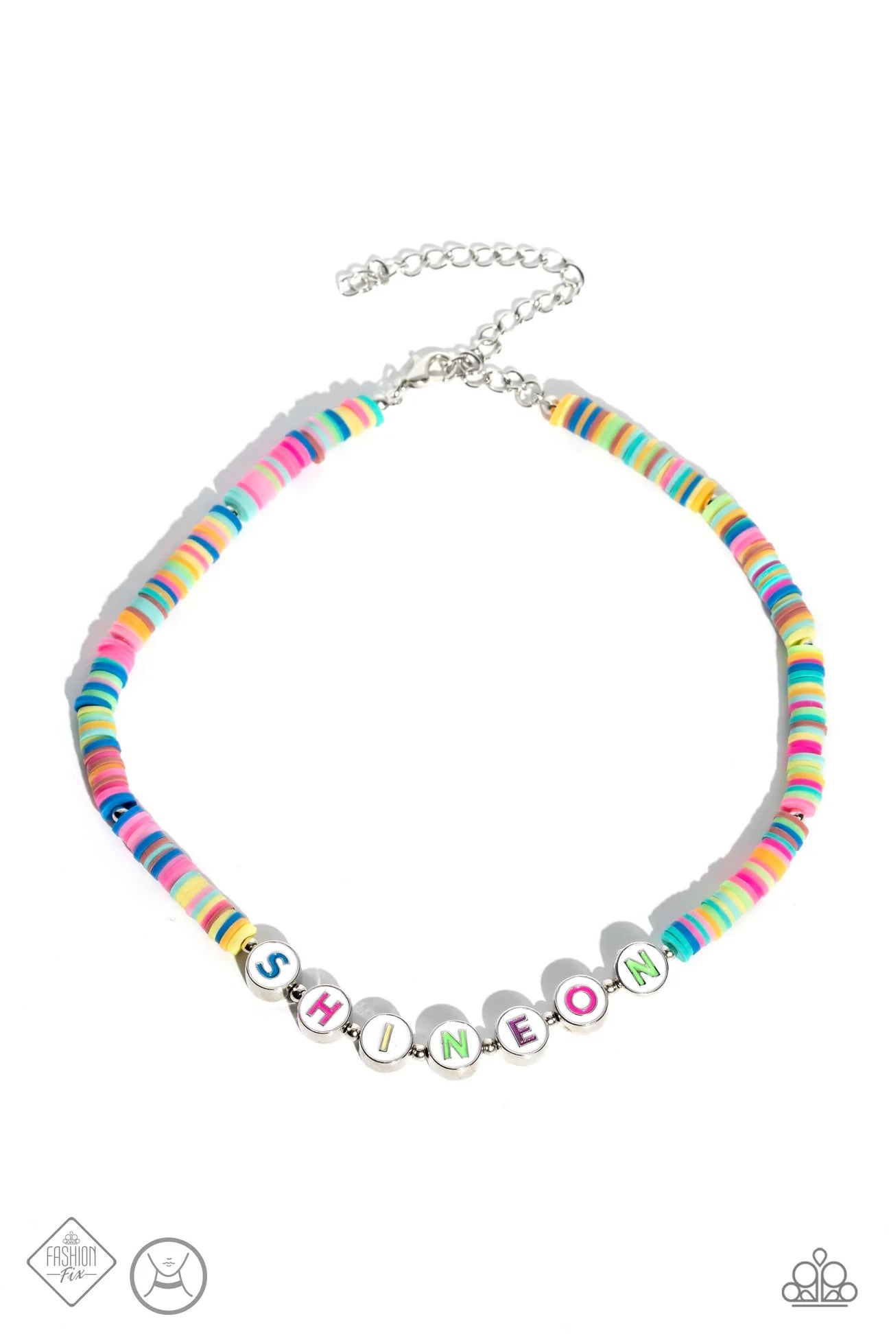 Paparazzi - Psychedelic Glow Multi Necklace