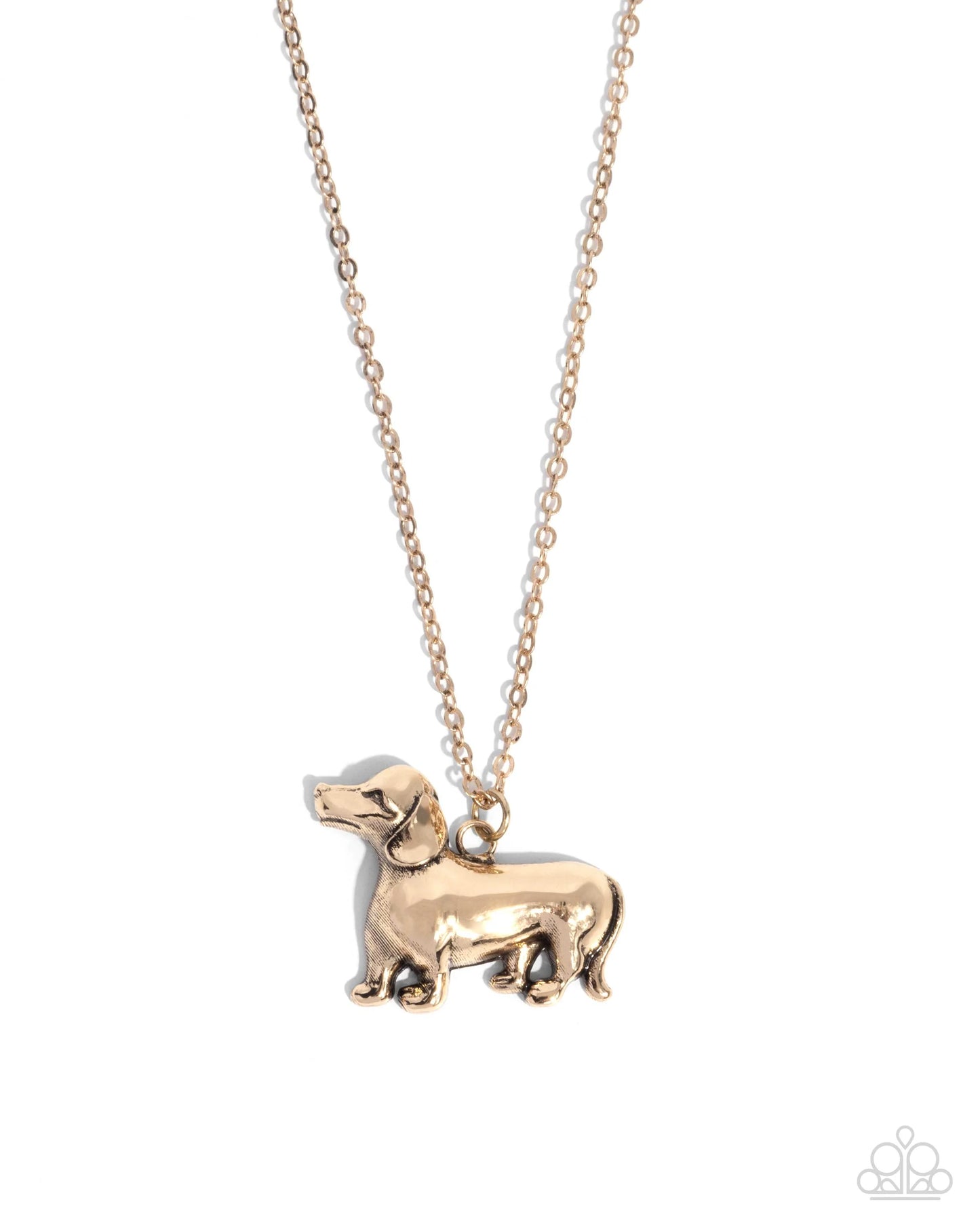 Paparazzi Darling Dachshund - Gold Necklace