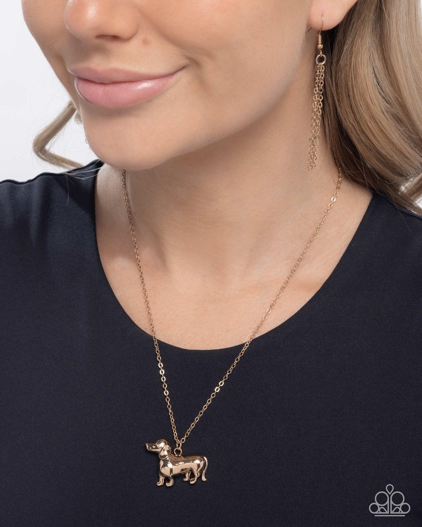 Paparazzi Darling Dachshund - Gold Necklace