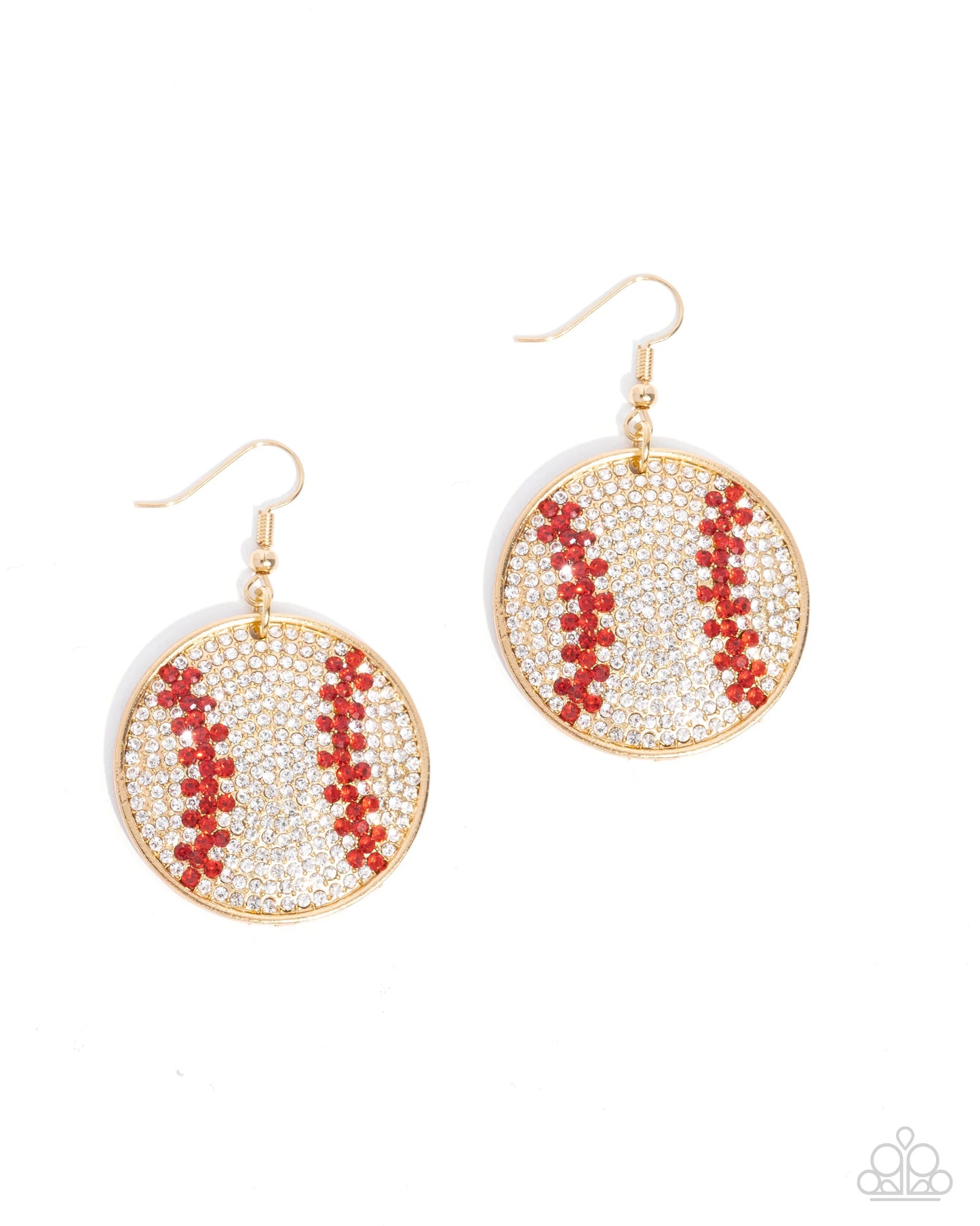 Paparazzi Homerun Haute - Gold Earrings