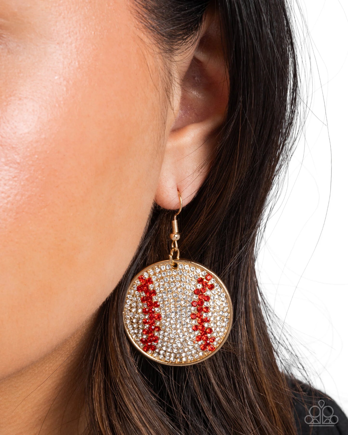 Paparazzi Homerun Haute - Gold Earrings