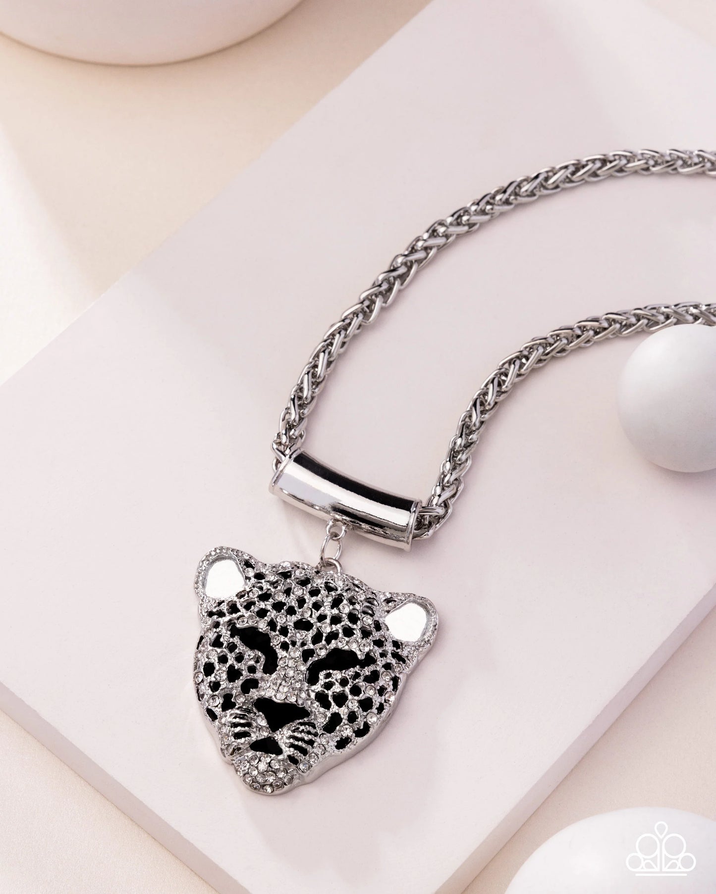 Paparazzi Leopard Luminescence Black Necklace