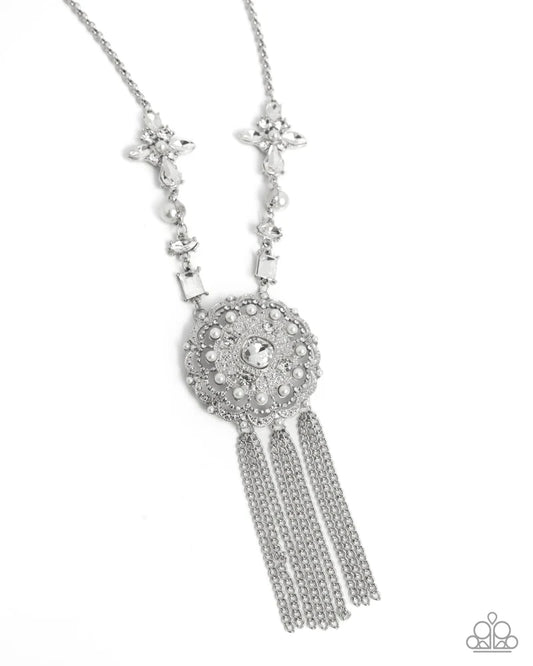 Paparazzi Virtuous Venture - White Necklace