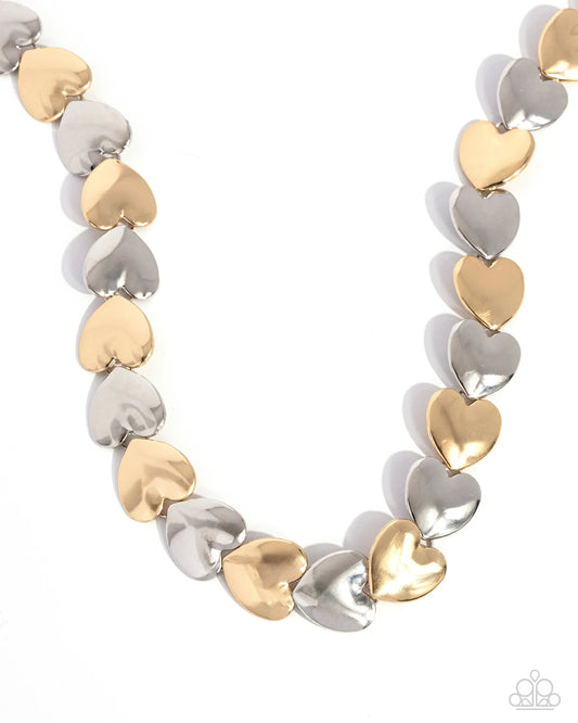 Paparazzi Heirloom Hearts - Multi Necklace
