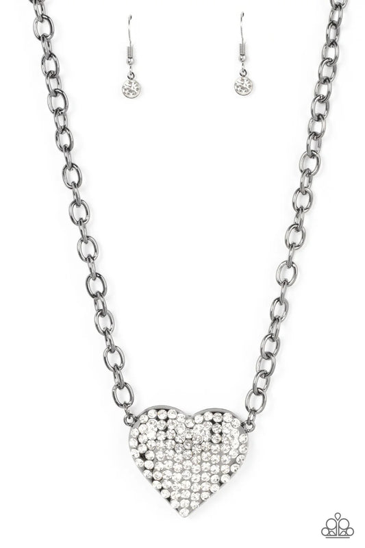 Paparazzi Heartbreakingly Blingy - Black Necklace