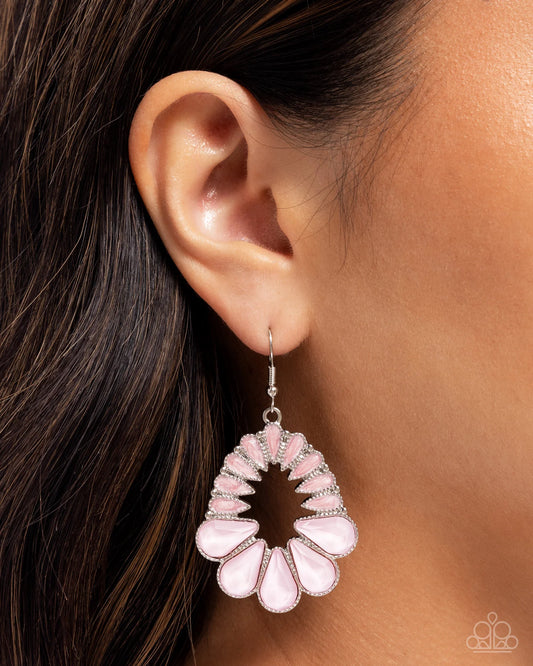 Paparazzi Mesmerizing Moment - Pink Earrings