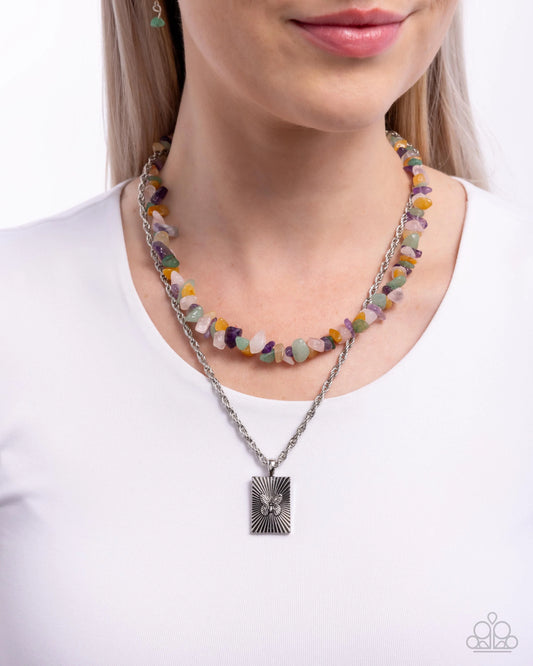 Paparazzi Transformational Tiers - Green Necklace