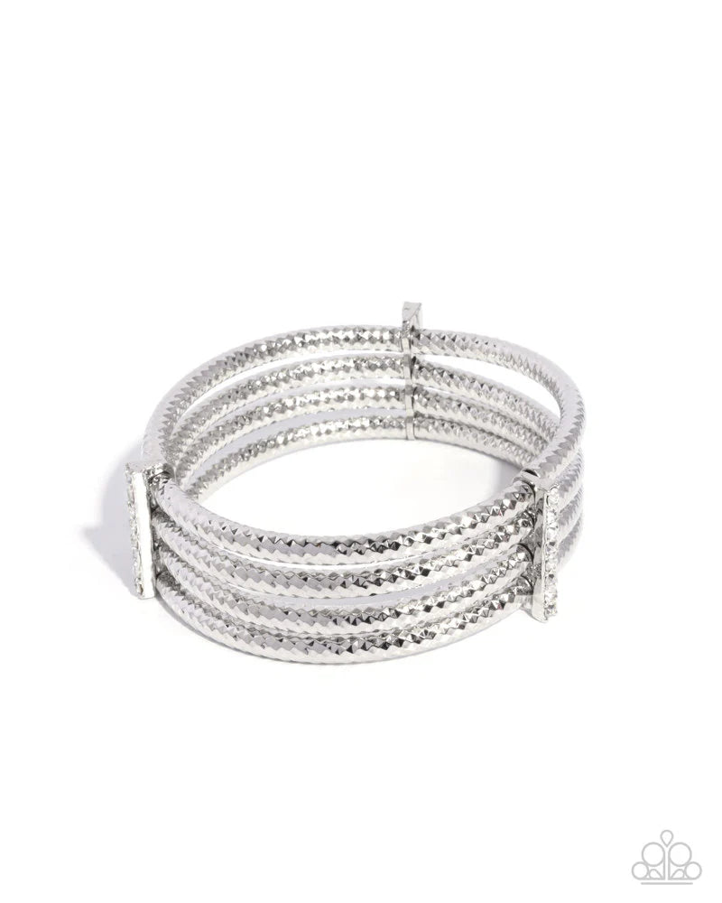 Paparazzi Teeming with Taste - White Bracelet