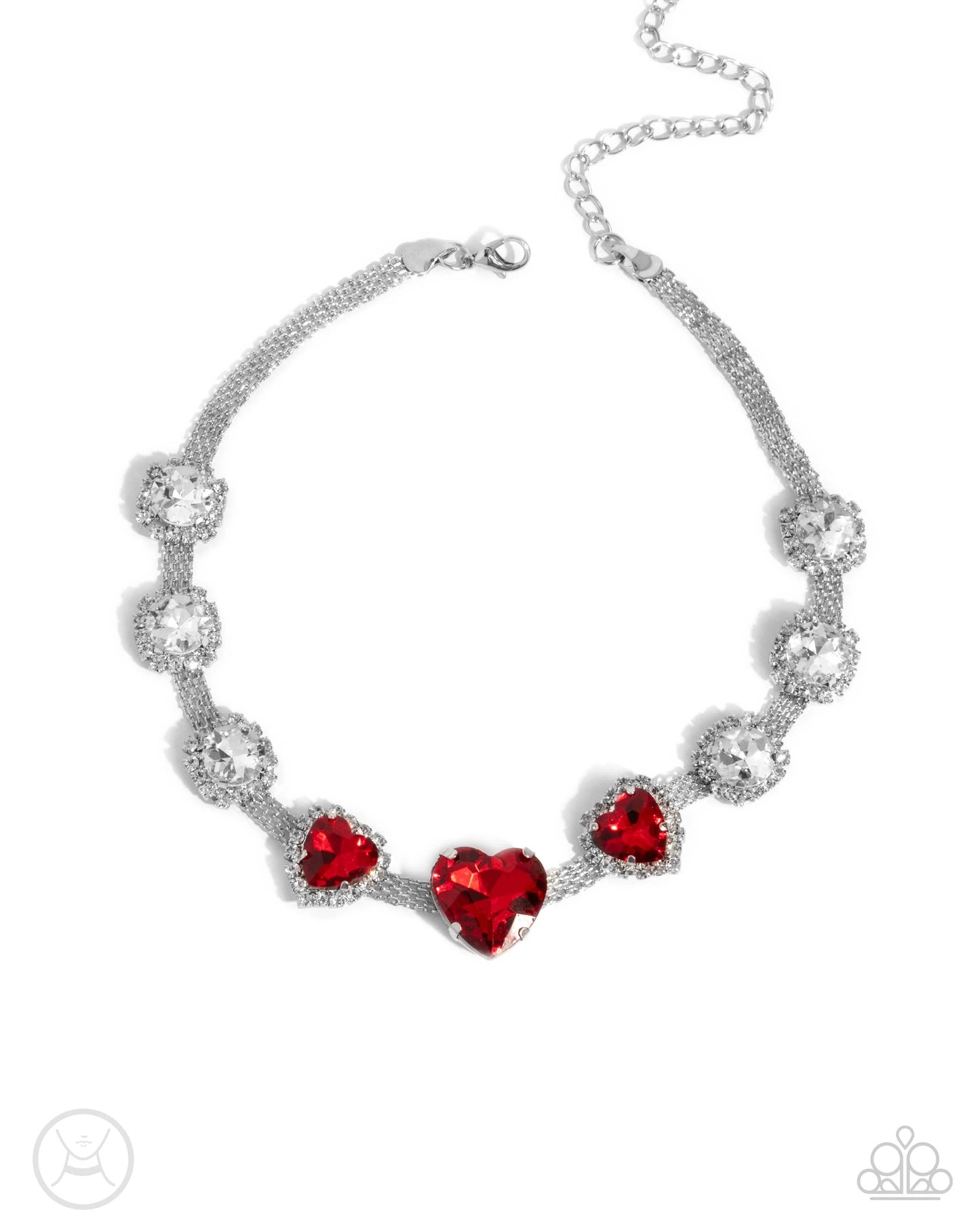 Paparazzi Valentines Vibe -Red Necklace