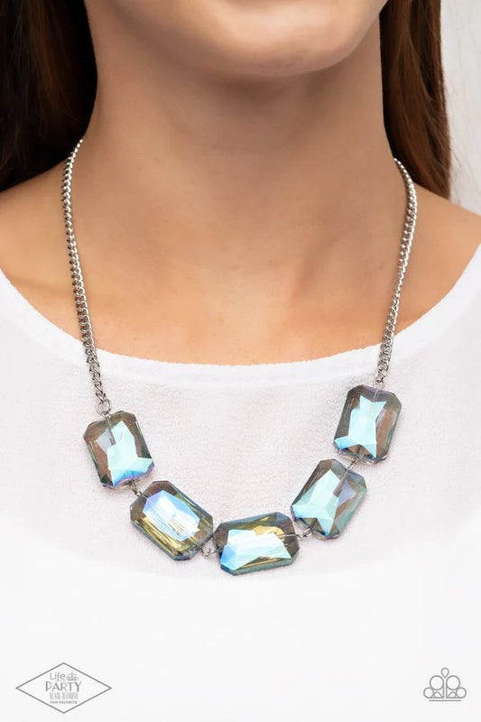 Paparazzi Necklace ~ Heard It On The HEIR-Waves - Blue