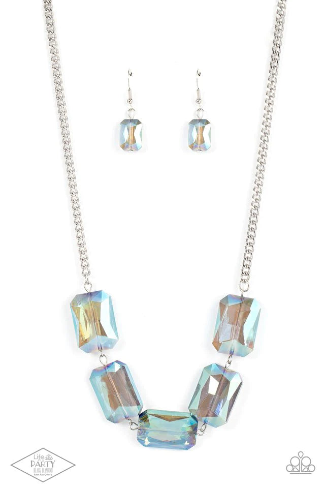 Paparazzi Necklace ~ Heard It On The HEIR-Waves - Blue