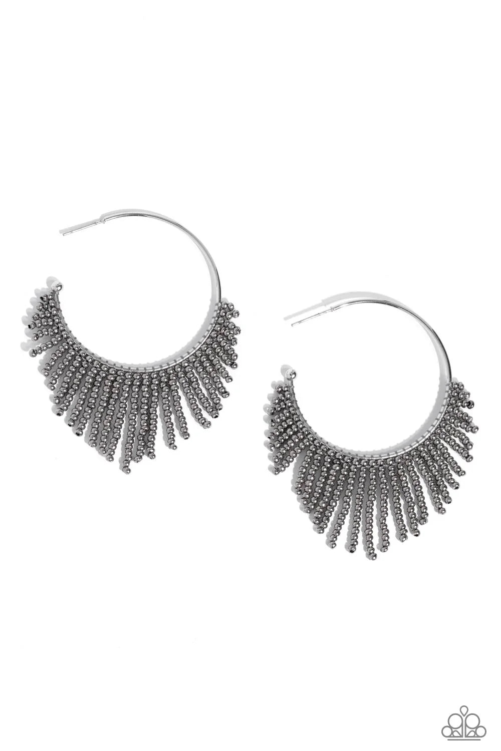 Paparazzi ♥ Tailored Tassel - Silver ♥ Earrings