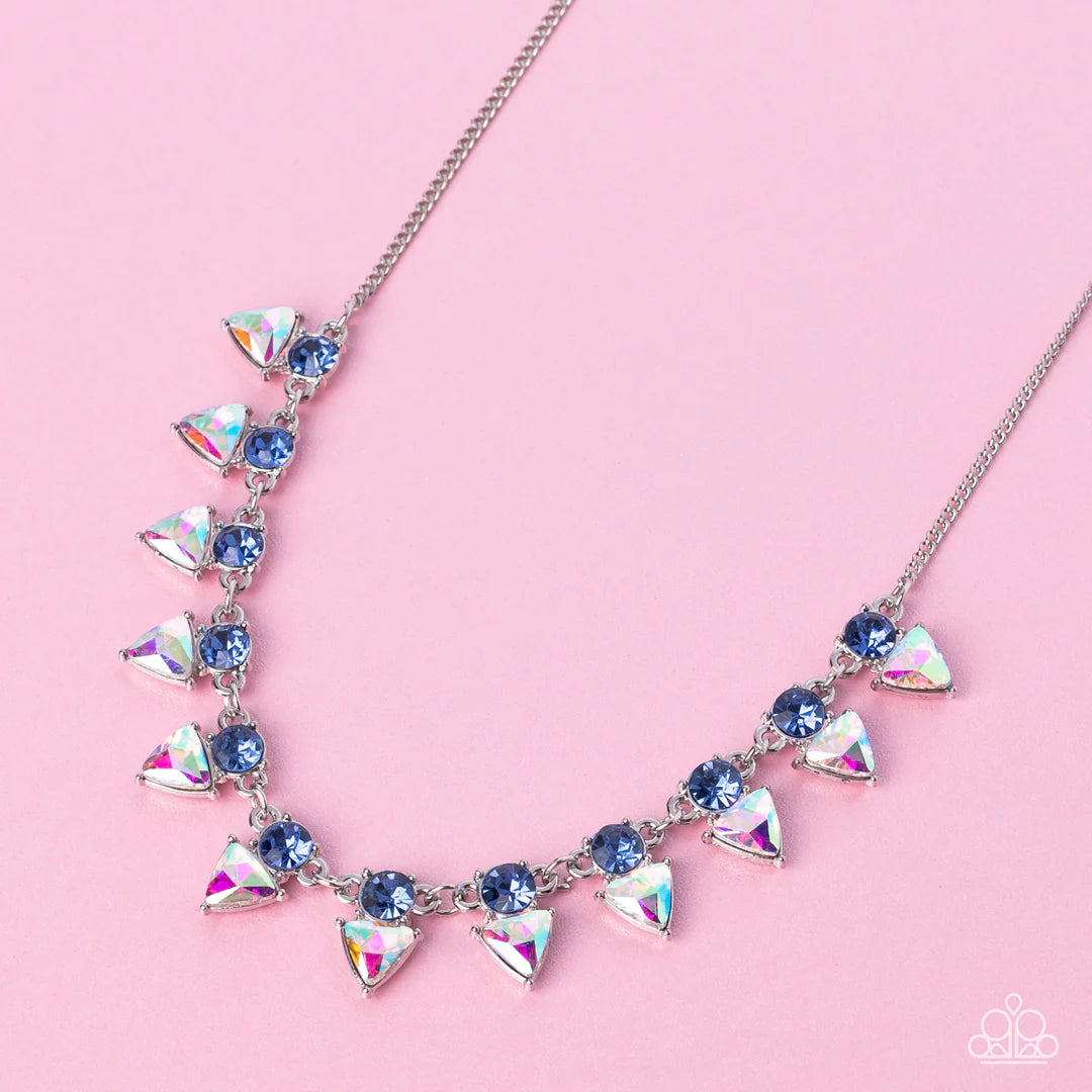 Paparazzi ♥ Razor-Sharp Refinement - Blue ♥ Necklace