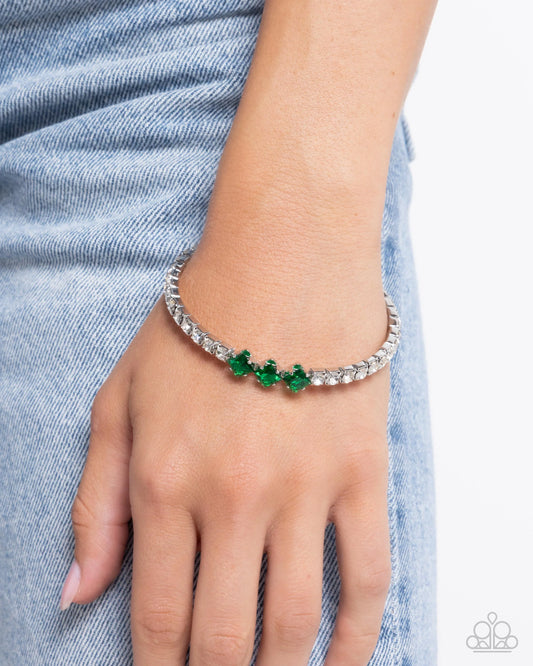Paparazzi ♥ Pointed Production - Green ♥ Bracelet