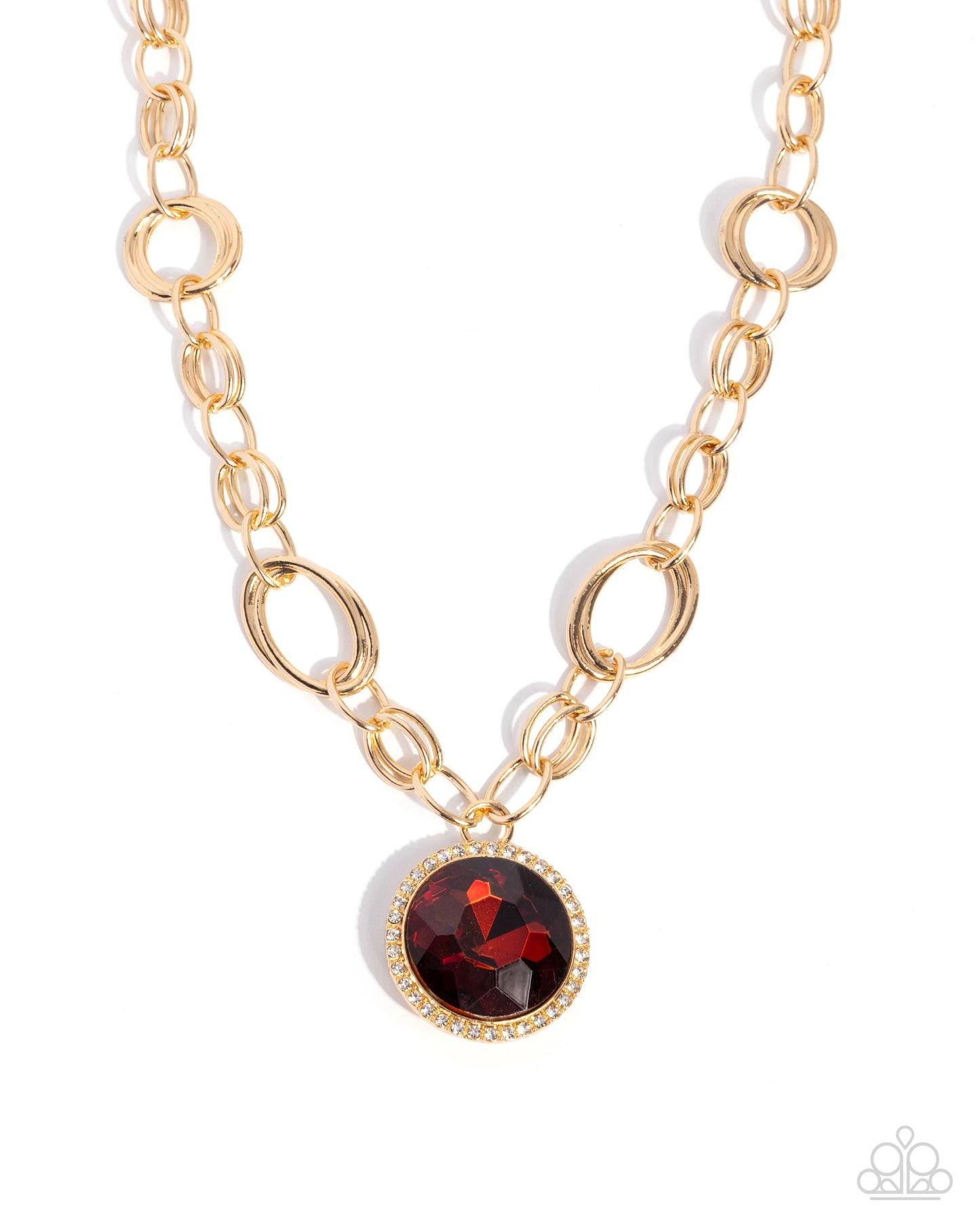Paparazzi ♥ Sophisticated Statement - Brown ♥ Necklace