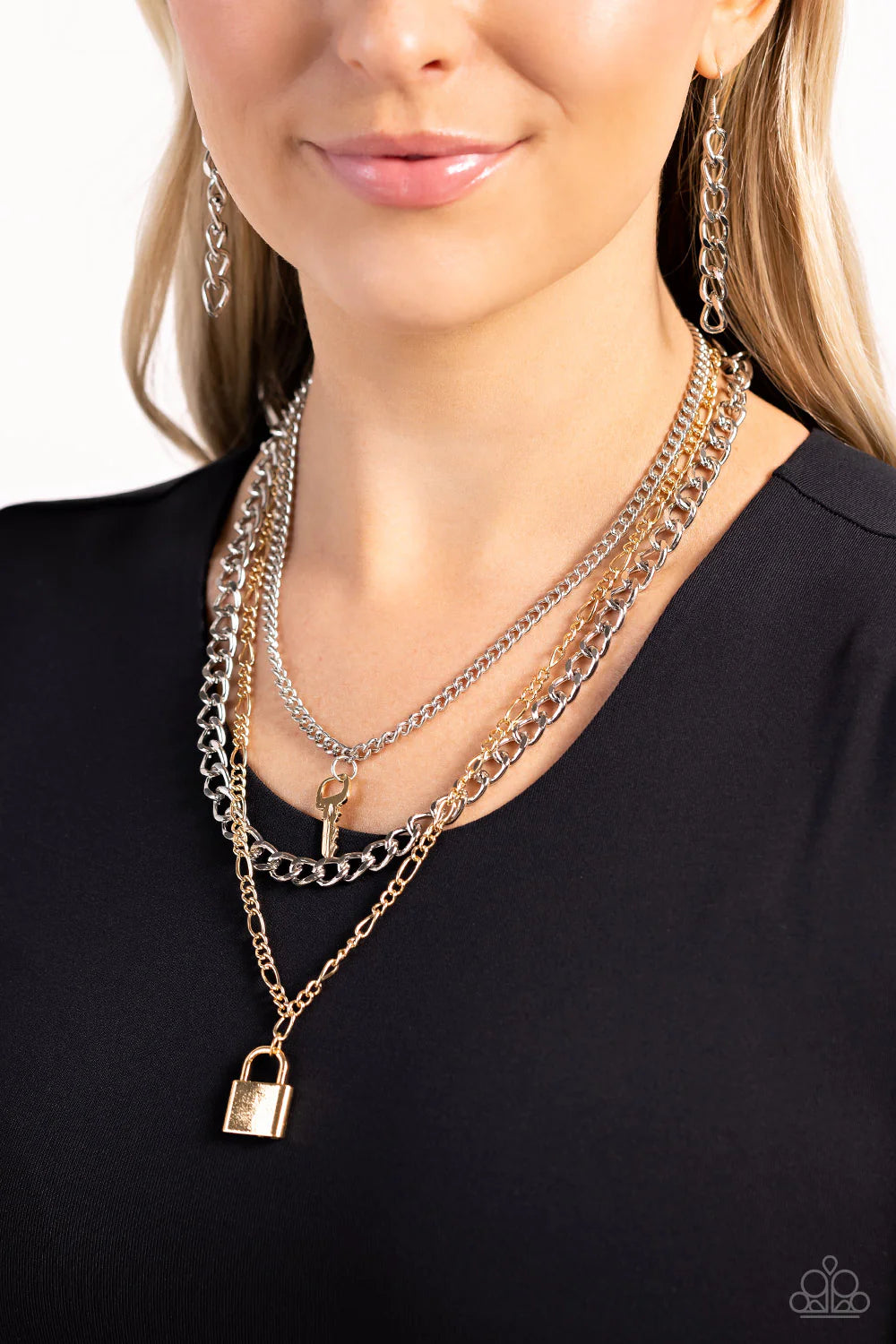 Paparazzi ♥ Low Key Layers - Multi ♥ Necklace