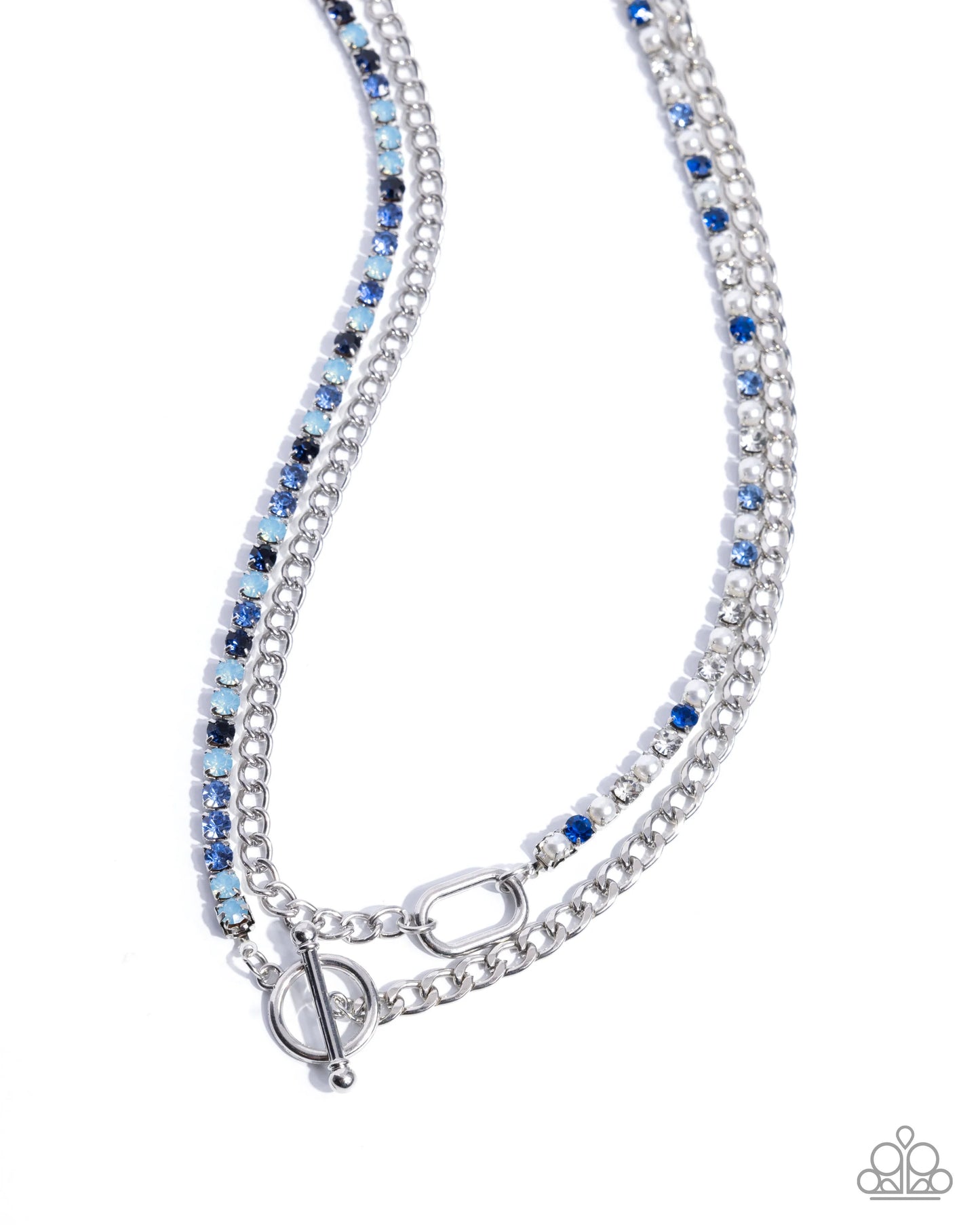 Paparazzi Mismatched Makeover Blue Necklace