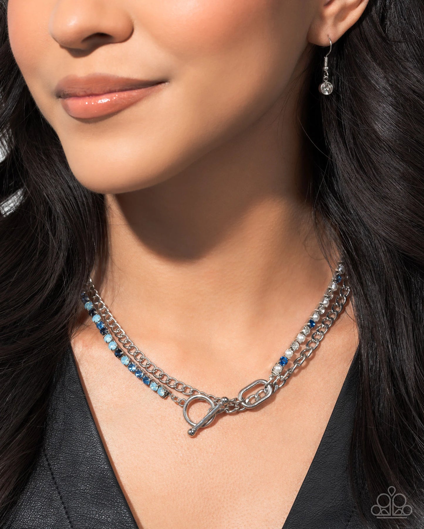 Paparazzi Mismatched Makeover Blue Necklace