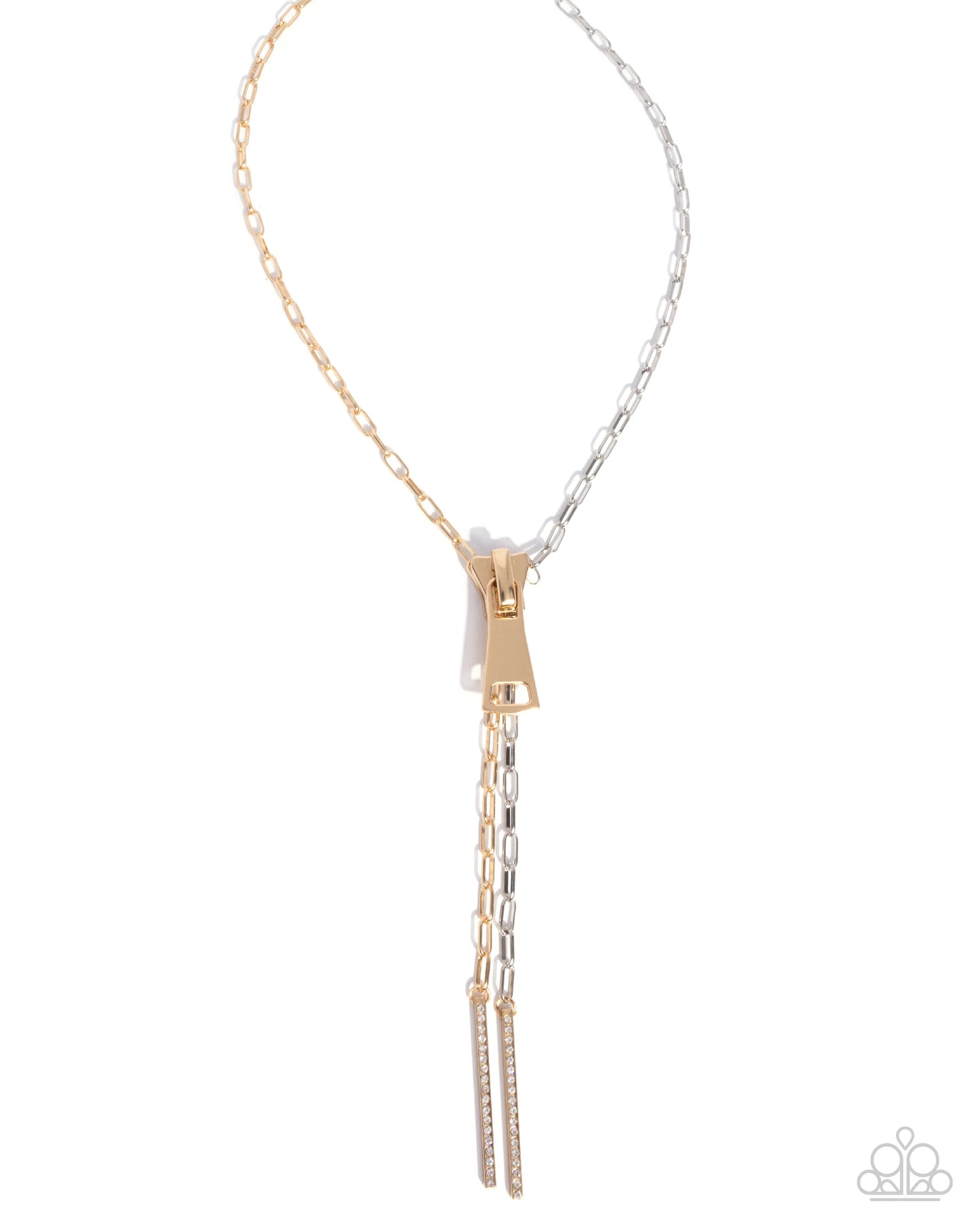 Paparazzi ♥ Zipper Zeal - Necklace ♥ Necklace