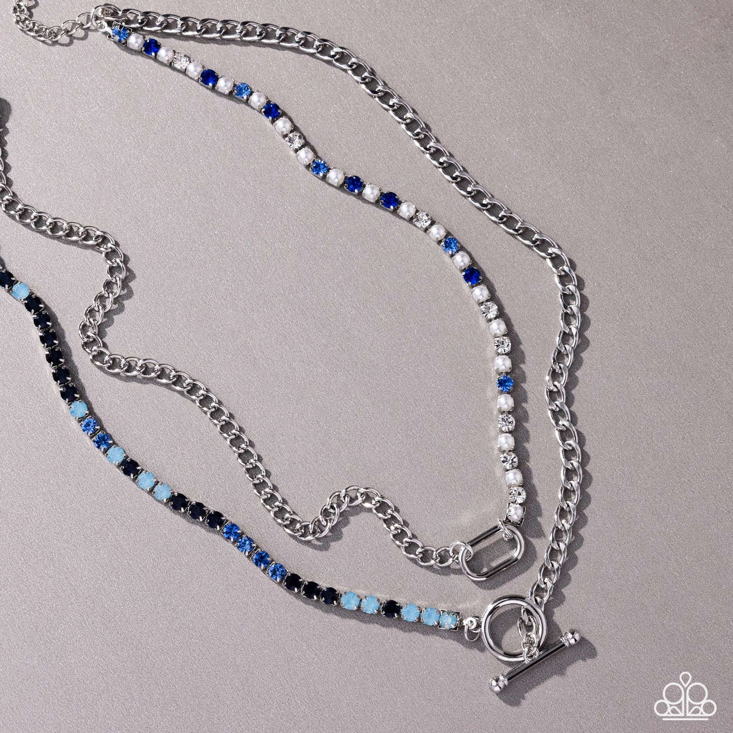 Paparazzi Mismatched Makeover Blue Necklace