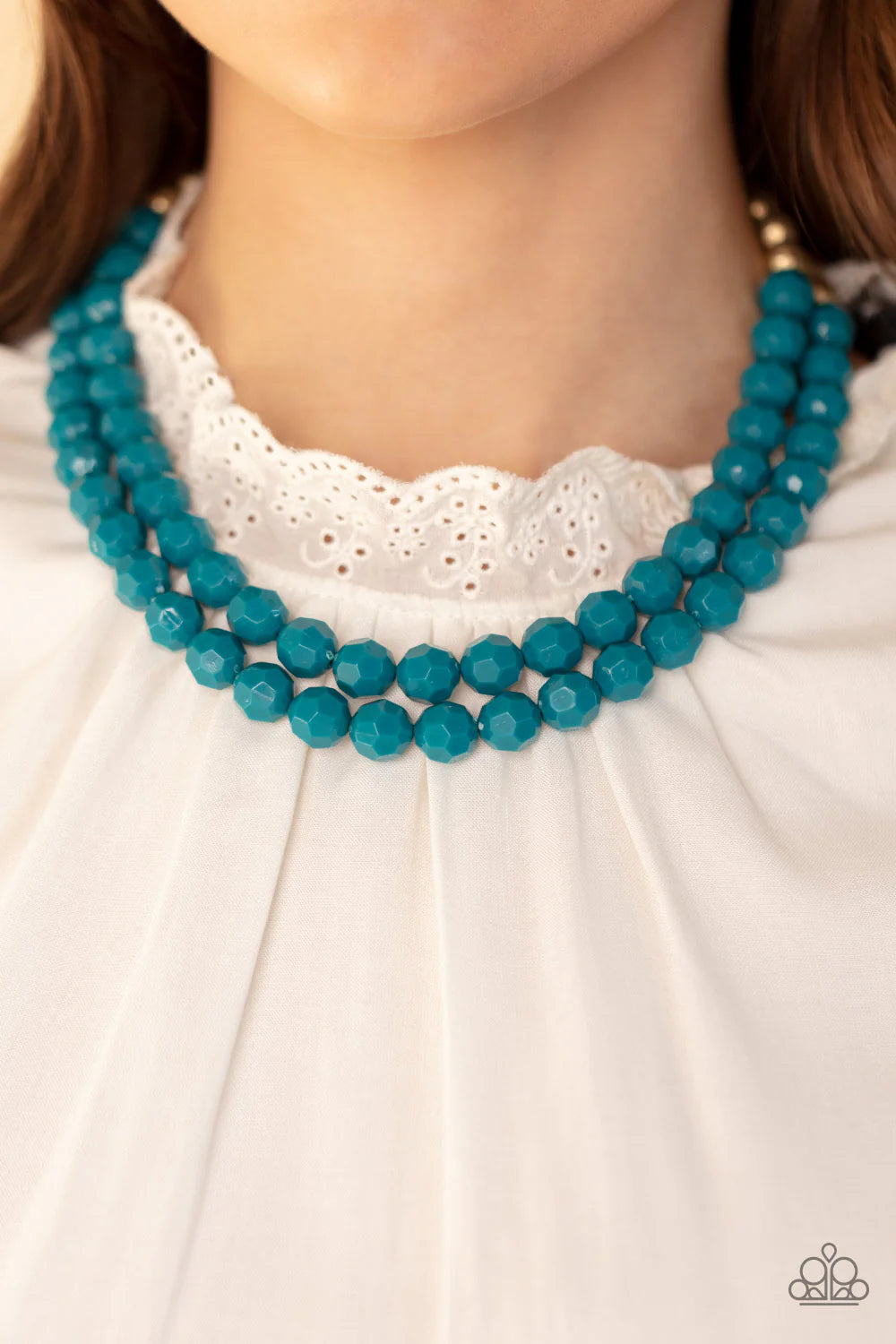Paparazzi ♥ Greco Getaway - Blue ♥ Necklace/Paparazzi ♥ Grecian Glamour - Blue ♥ Bracelet