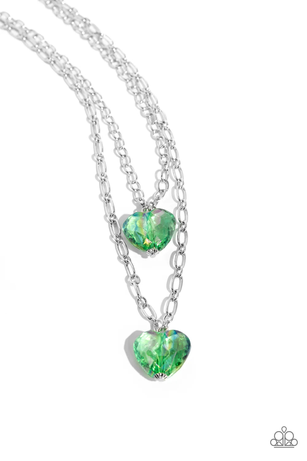 Paparazzi ♥ Layered Love - Green ♥ Necklace