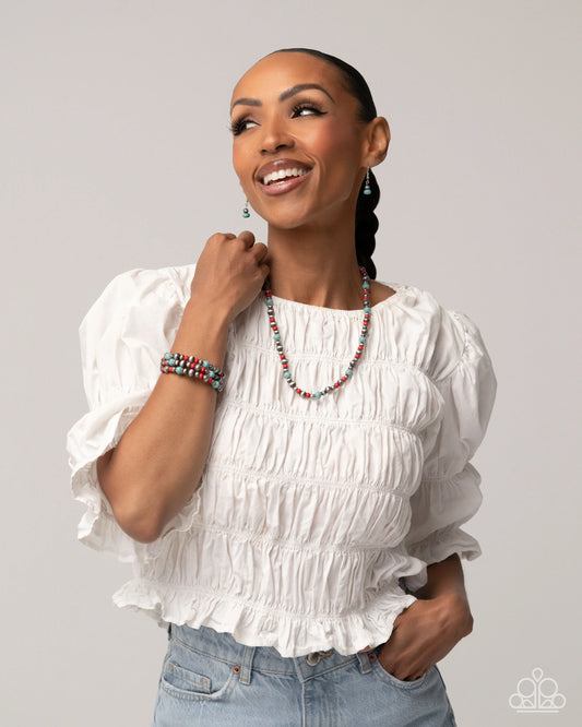 Necklace: "Southwestern Story - Multi" Bracelet: "Southwestern Surprise - Multi