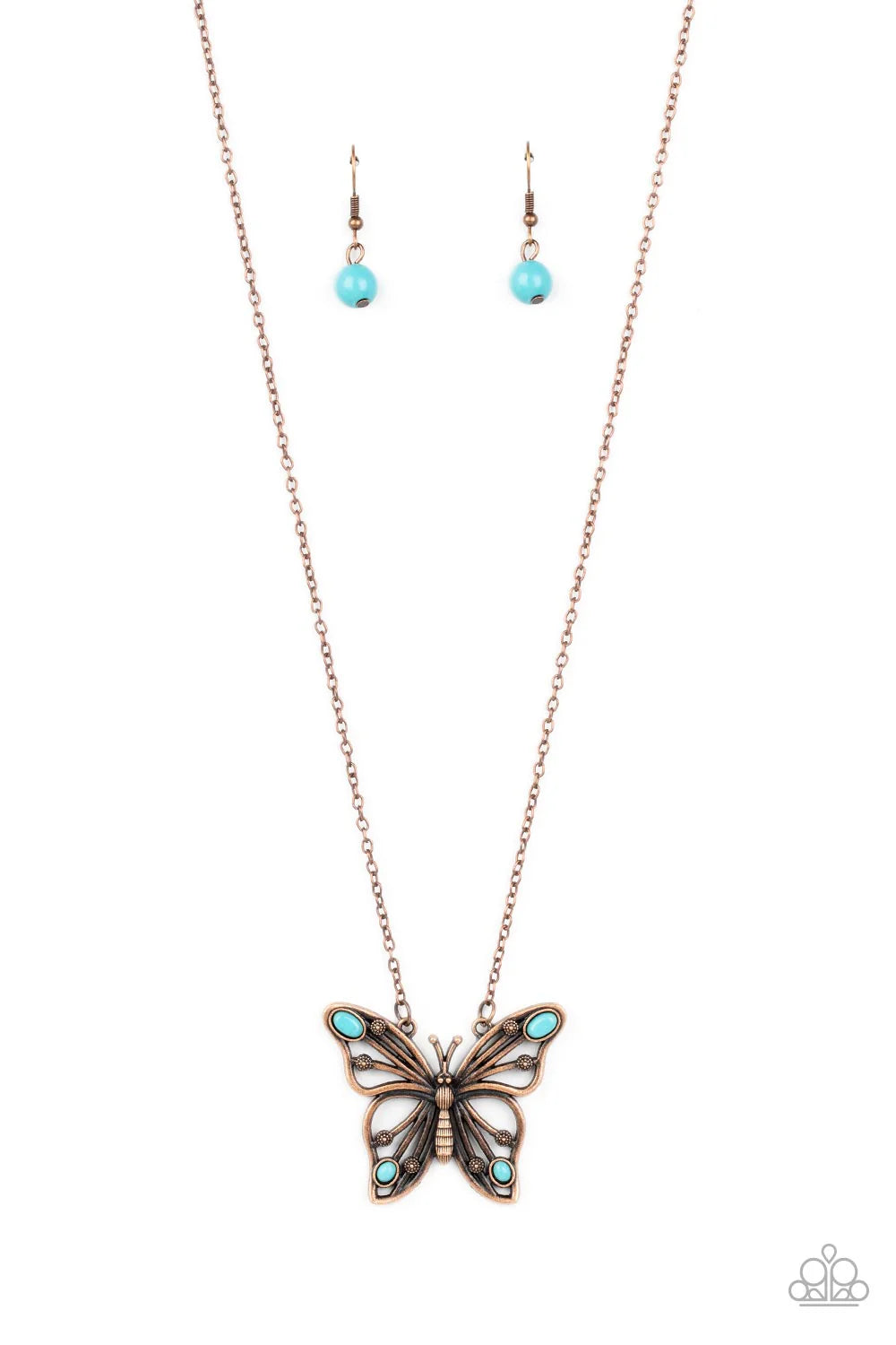 Paparazzi ♥ Badlands Butterfly - Copper ♥ Necklace