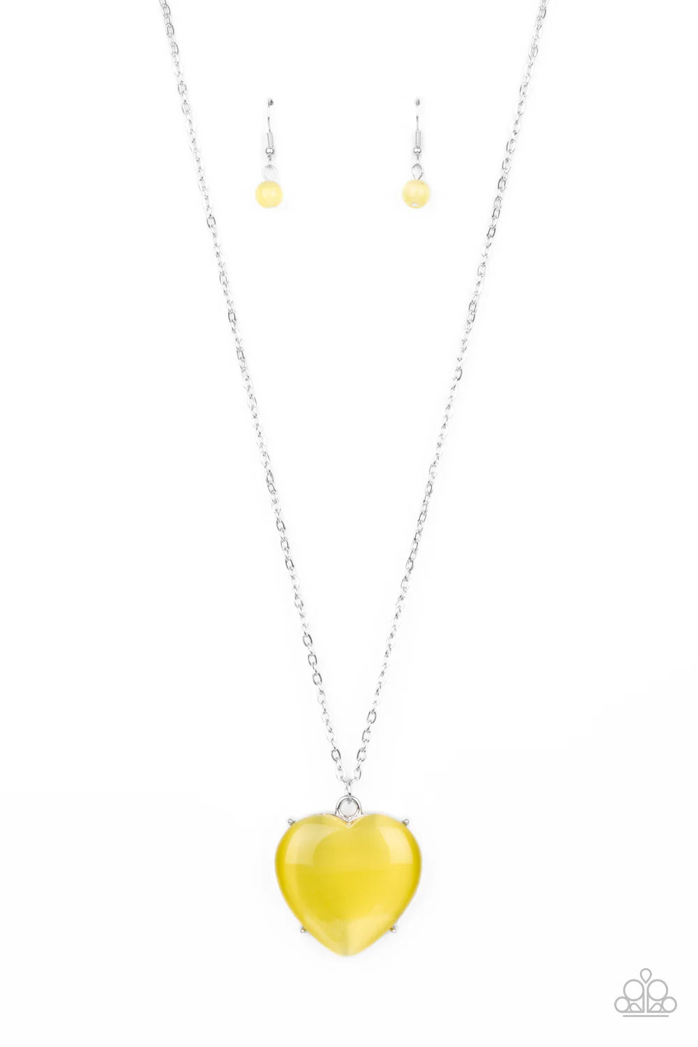 Paparazzi ♥ Warmhearted Glow - Yellow ♥ Necklace
