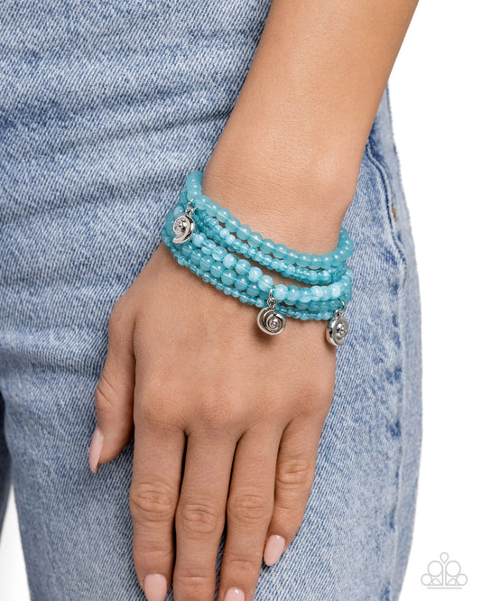 Paparazzi ♥ Swirling Shopaholic - Blue ♥ Bracelet