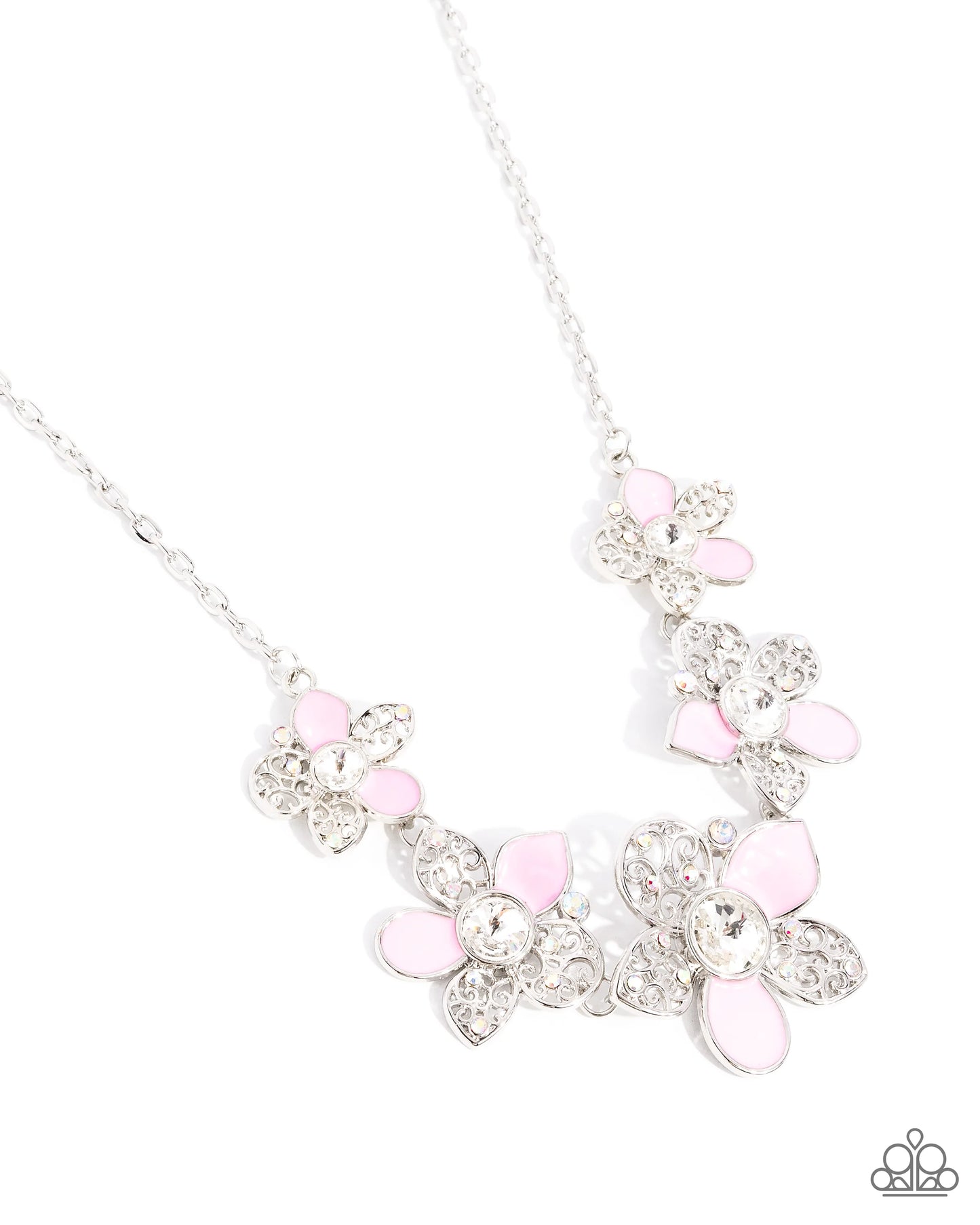 Paparazzi April Showers Bring Flowers - Pink Necklace
