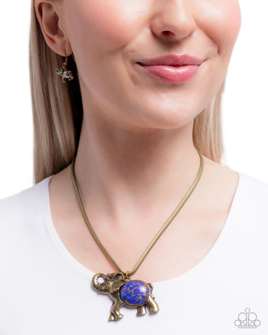 Paparazzi Empathetic Elephant - Purple Necklace